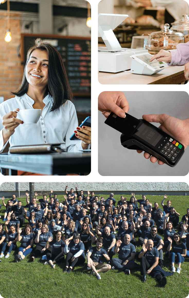 Paystone's payment processing terminals and Paystone's employee events Paystone's payment processing terminals and Paystone's employee events