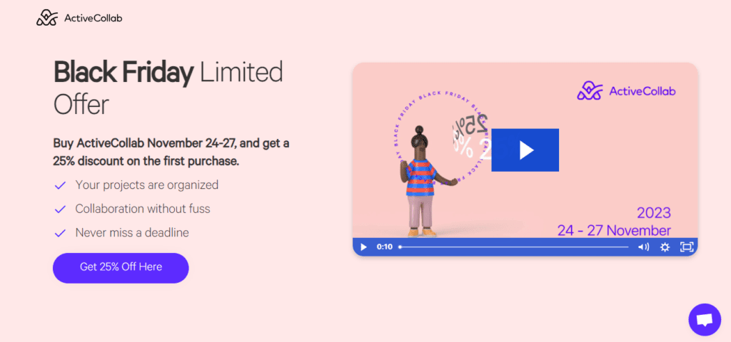 ActiveCollab Black Friday Deal