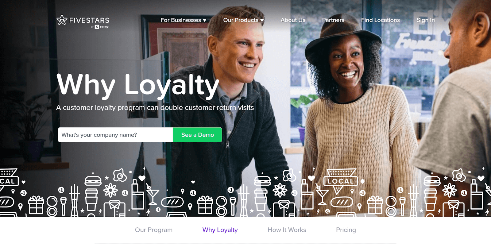 FiveStars best customer loyalty software.