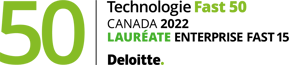 Technologie Fast 50 Canada 2022 Lauréate Enterprise Fast 15 Deloitte
