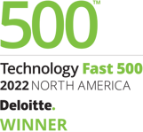 Deloitte's Technology Fast 500 badge in North America for 2022.