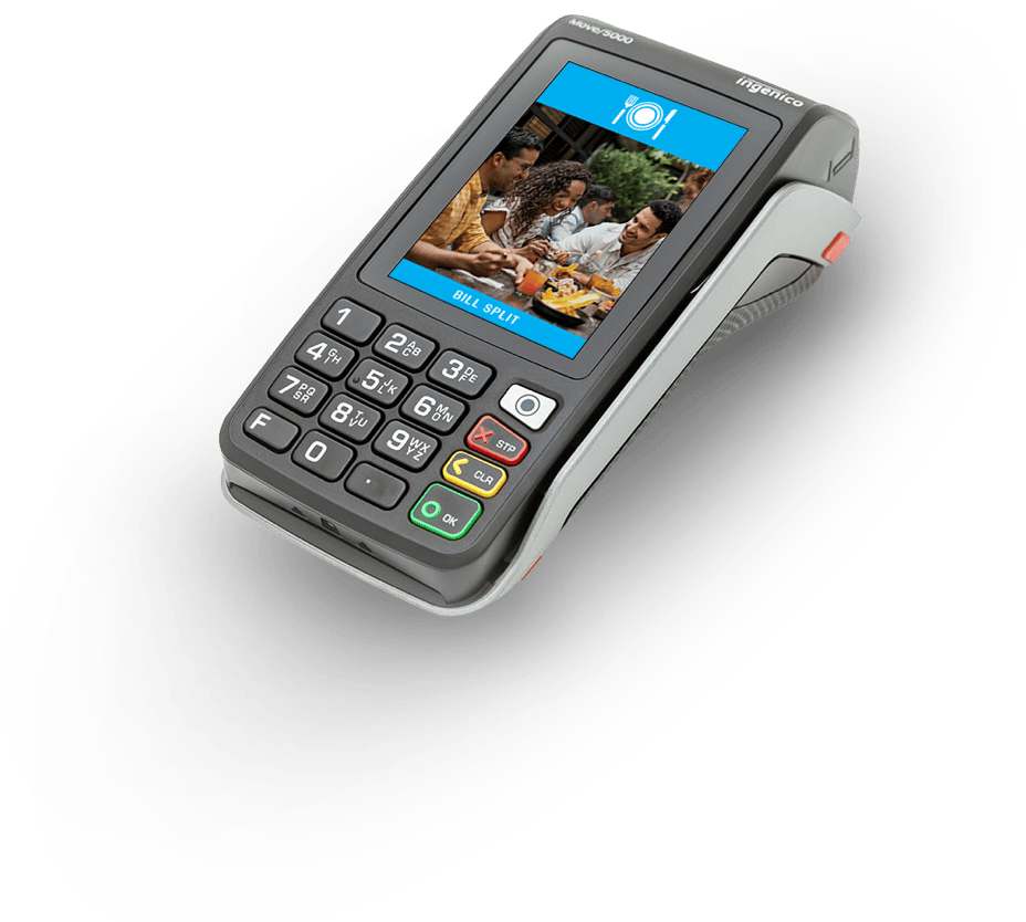 Left view product shot of the Move/5000 Wireless Terminal