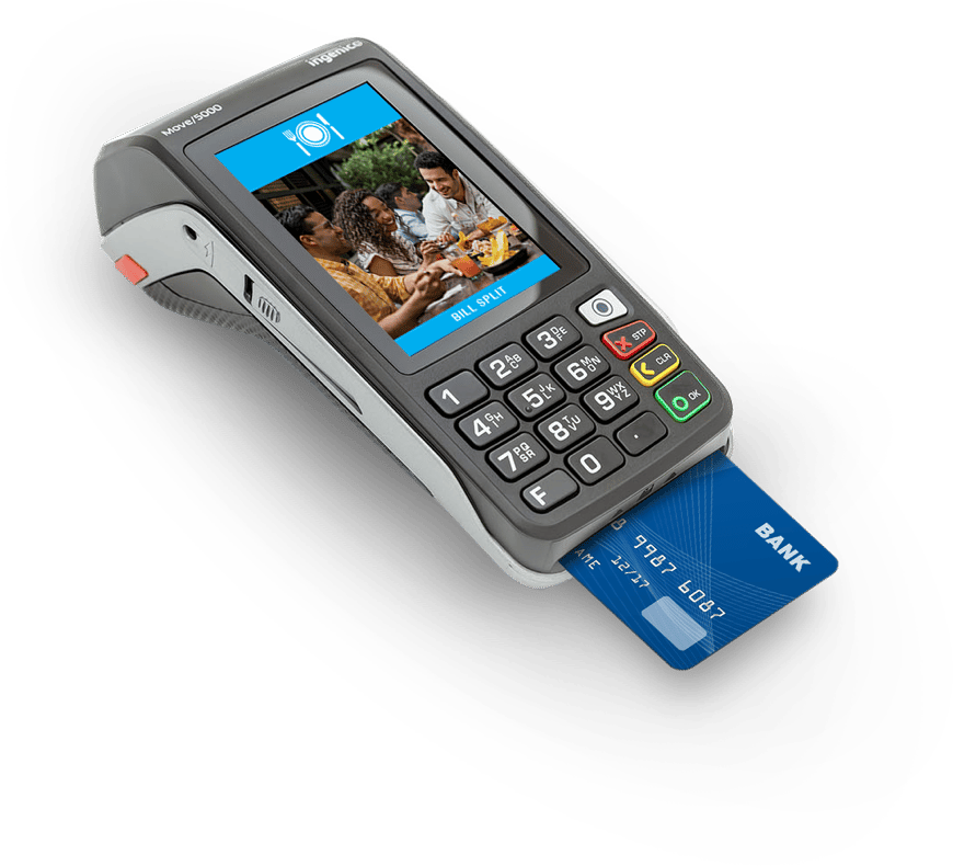 Right card view product shot of the Move/5000 Wireless Terminal
