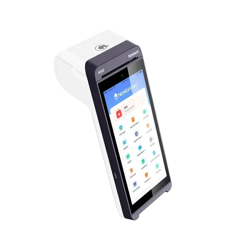 Right side view product shot of the Newland N950 Smart Terminal