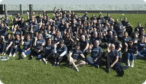 Happy Paystone team enjoying a group trip together Happy Paystone team enjoying a group trip together