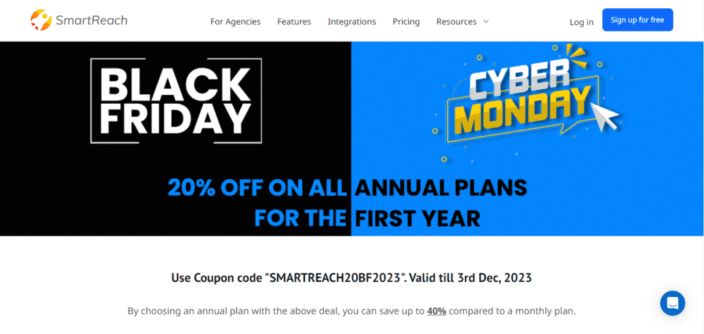 SmartReach Black Friday Deal