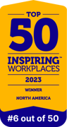 Top Inspiring Workplaces 2023 North America 6 out of 50.