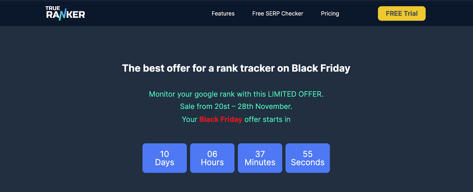 True Ranker Black Friday Deal