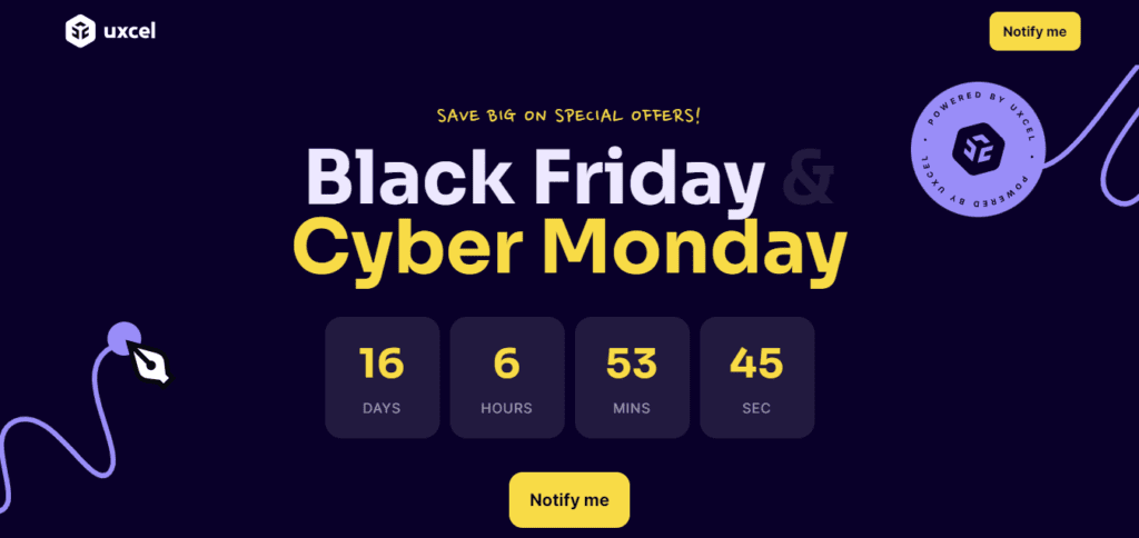Uxcel Black Friday Deal