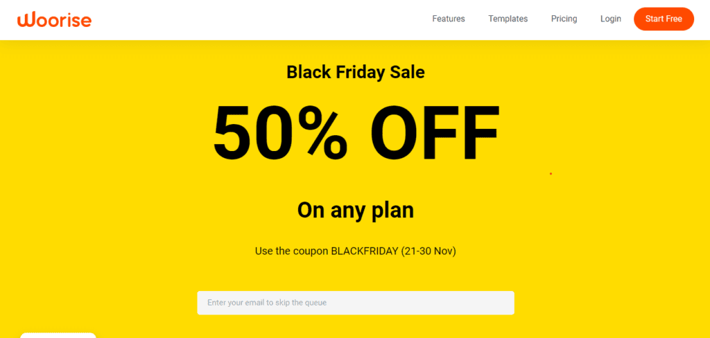 Woorise Black Friday Deal