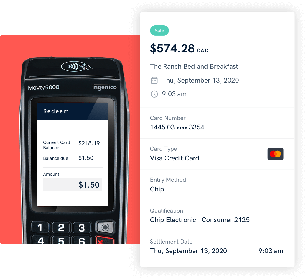 Built-in payment processing