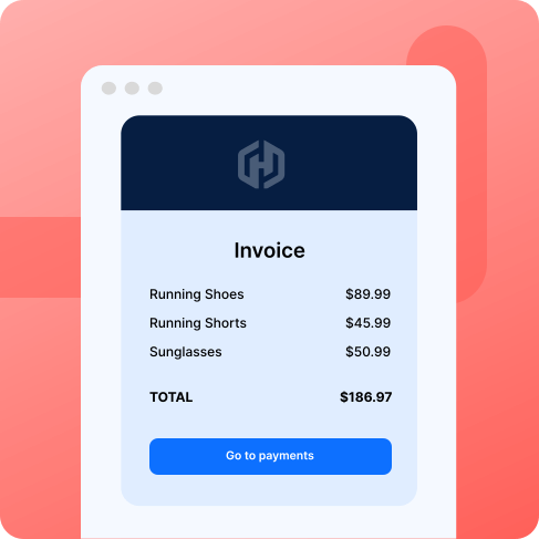 Professional invoice ready to send to customer