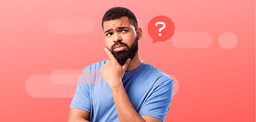 Man thinking about the best payment systems for small businesses, including debit and credit card processing.