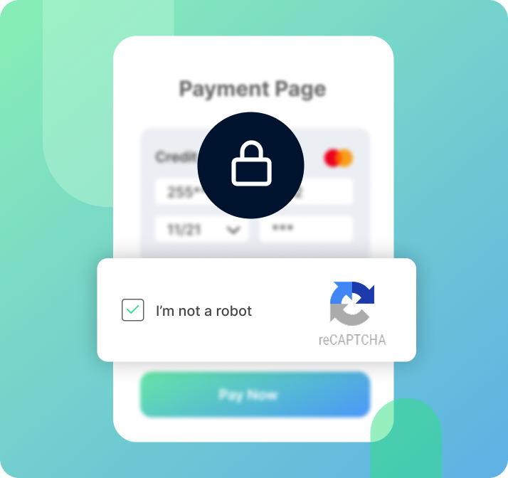 Platform showing secure payment page